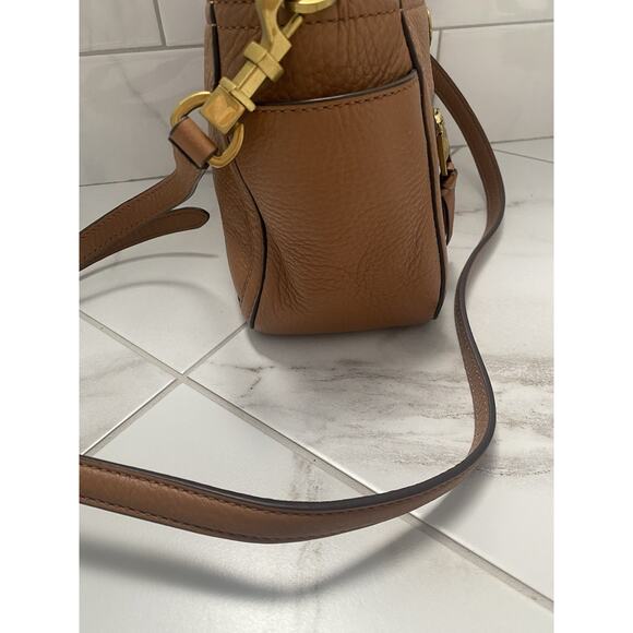Tory Burch Frances Mini Vintage Camel Shoulder/Crossbody - Picture 8 of 11